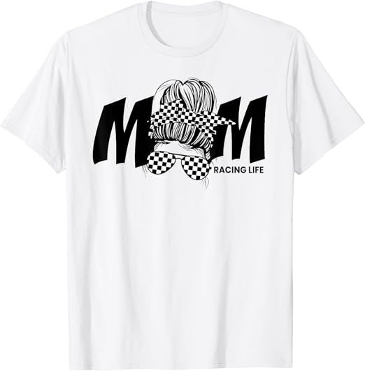 Mom Racing Racer Mom Racing Life TShirt Clothing, Shoes